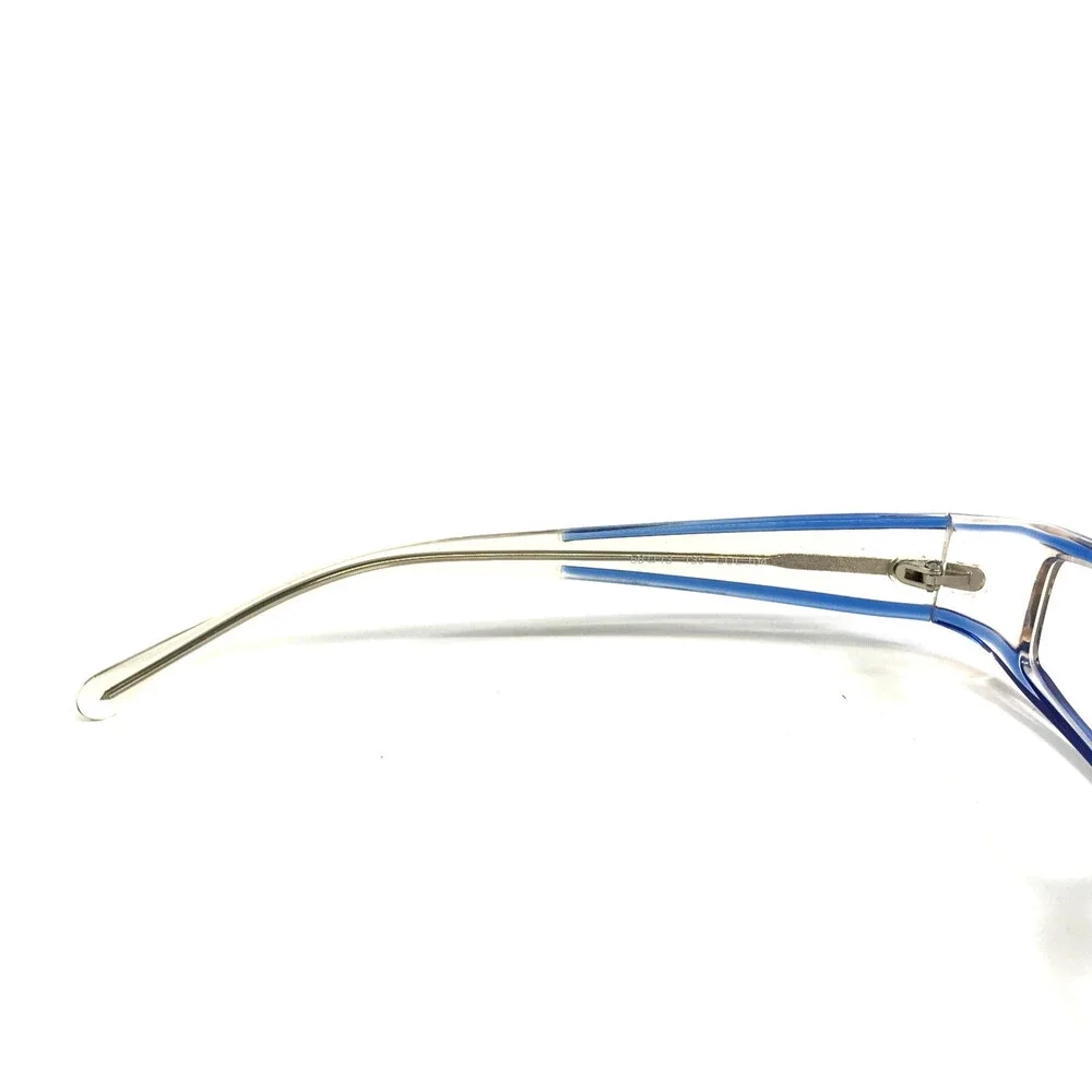 Vintage SEE Eyeglasses Frames 2608 COL. 104 Blue Clear Striped 56-13-135